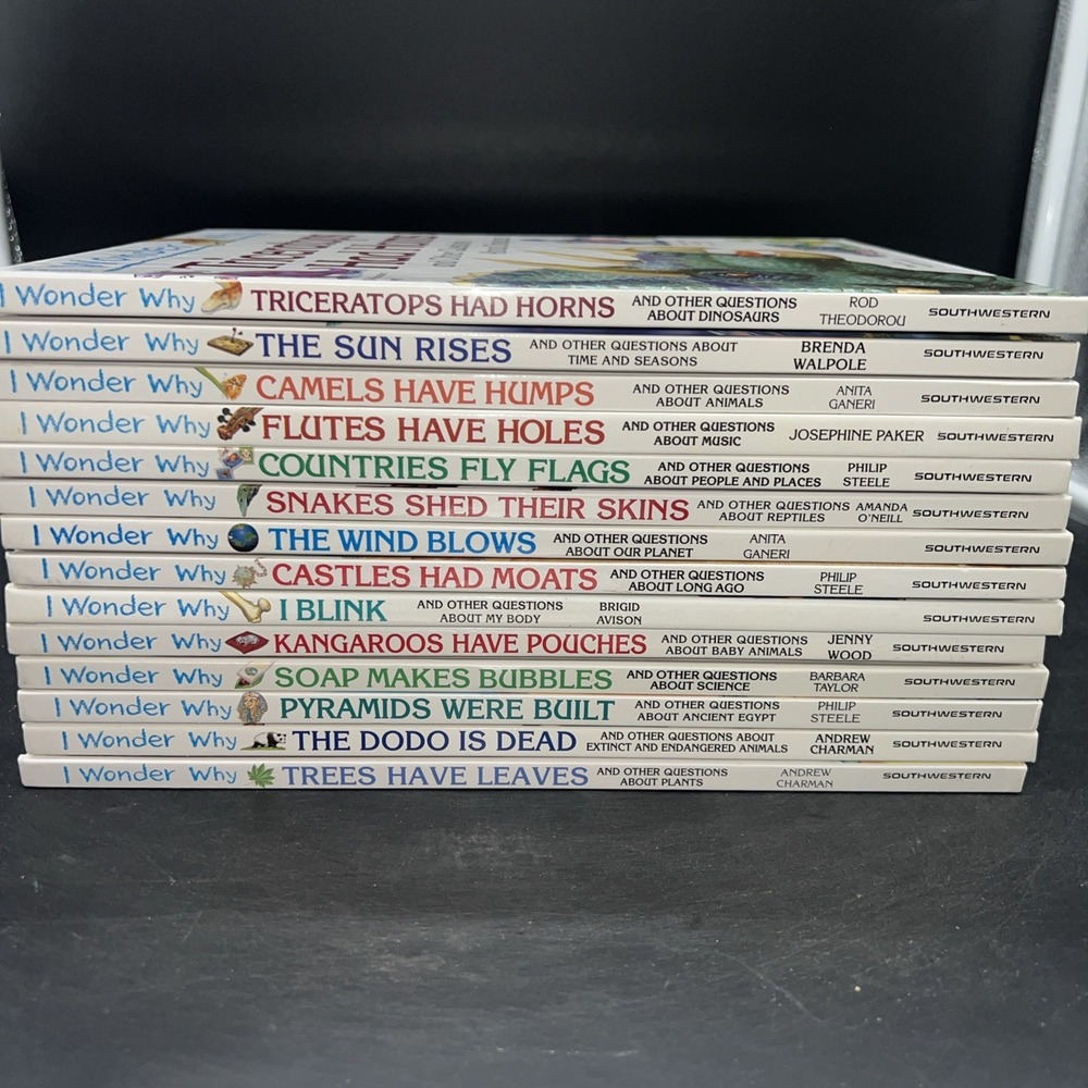 Lot of 14 "I Wonder Why" Books Southwestern Advantage Homeschool Learning Teach